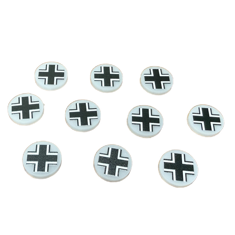 Premium Printed WWII German Luftwaffe Balkenkreuz Tokens (10)