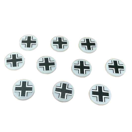 Premium Printed WWII German Luftwaffe Balkenkreuz Tokens (10)