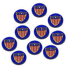 Premium Printed Napoleonic American Shield (x10)