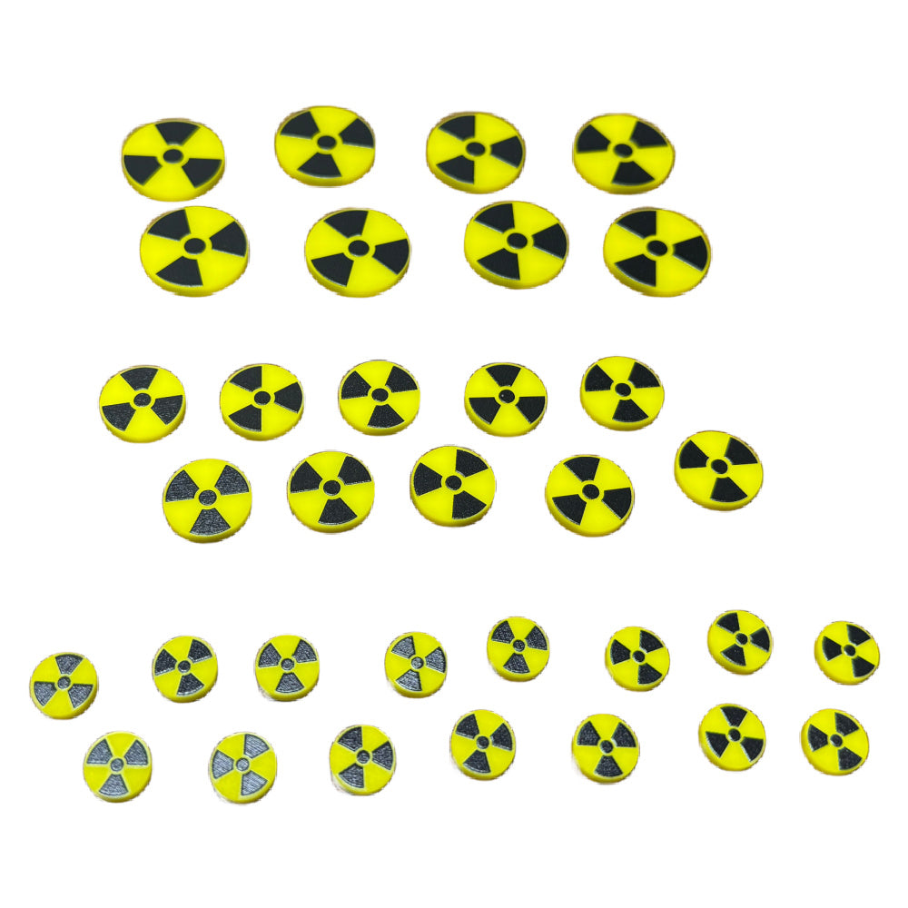 Premium Printed Radiation Tokens (10)