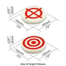 Premium Printed Target & Aim Tokens (10)