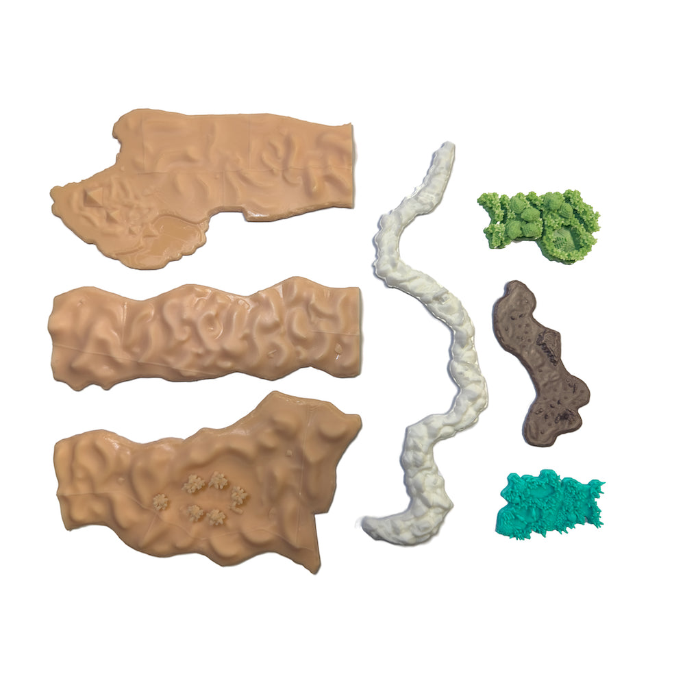 Terrain for Global War map (3d printed)