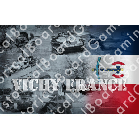 HBG Battle Labels-Vichy France w/ Flag