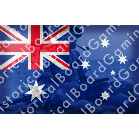 HBG Battle Labels-ANZAC B Flag w/ Art
