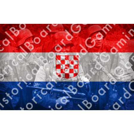 HBG Battle Labels-Croatia Flag Shield w/ Art