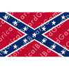 HBG Battle Labels-Confederate states of America Battle Flag (1863-65)