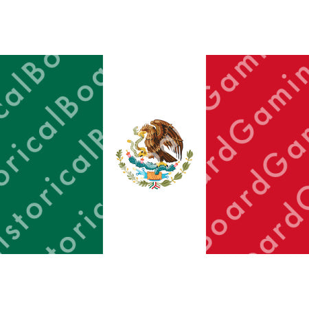 HBG Battle Labels-Mexico Flag (1968-P)