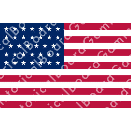 HBG Battle Labels-USA Flag (1861-63)
