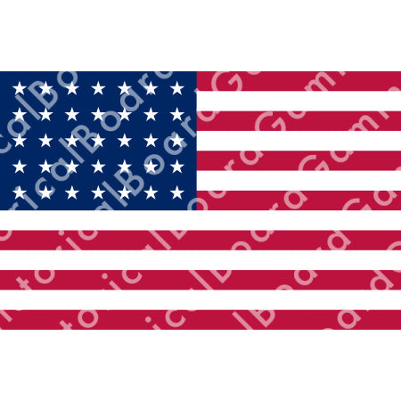 HBG Battle Labels-US Flag (1863-65)