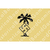 Afrika Korps Flag (Swastika) Vinyl Sticker