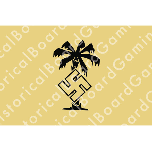 Afrika Korps Flag (Swastika) Vinyl Sticker