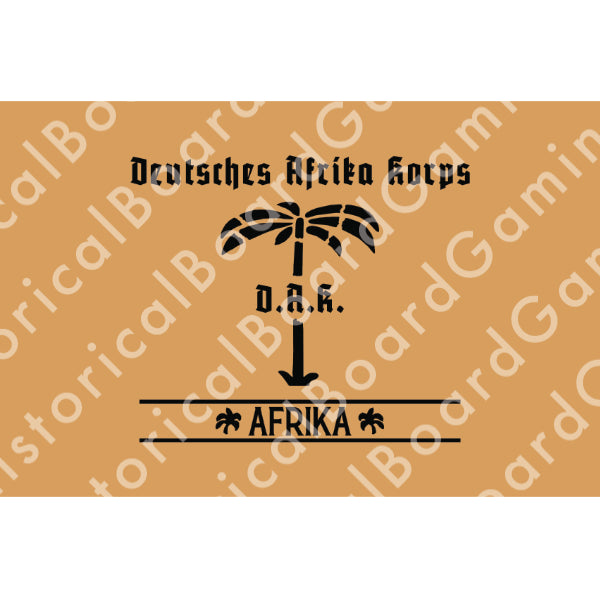 Afrika Korps Flag (Alternate) Vinyl Sticker