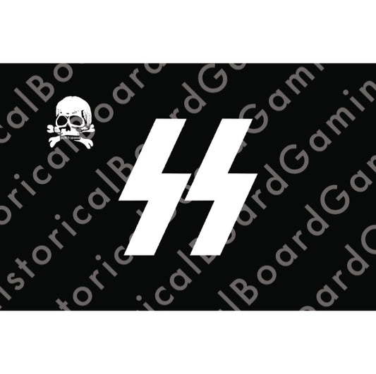 HBG Battle Labels- SS Flag w/Skull