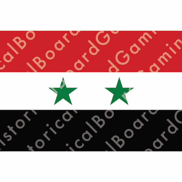 HBG Battle Labels- Syria Flag (1958-61, 1980-P)