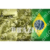 HBG Battle Labels-Brazil w/ Flag