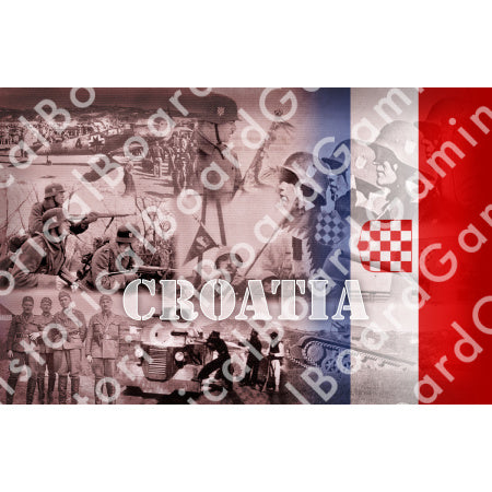 HBG Battle Labels-Croatia w/ Flag