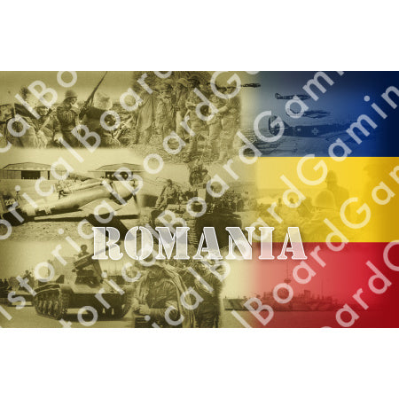 HBG Battle Labels-Romania w/ Flag