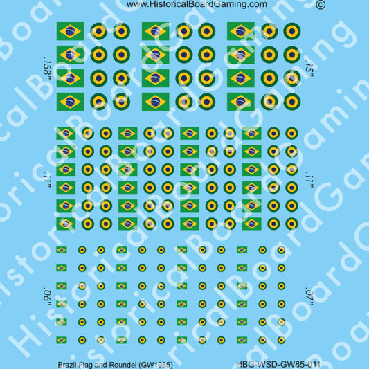 Decal Sheet, Brazil GW-1985
