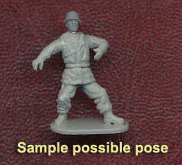 1/72 WWII German Panzergrenadier Winter Greatcoat E. Front Box (Caesar)