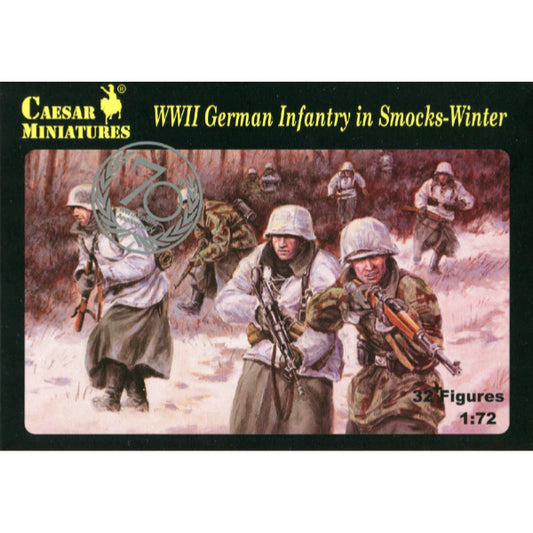 1/72 WWII German Infantry in Winter Smocks Box (Caesar)