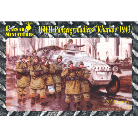 1/72 WWII German Panzergrenadiers Kharkov 1943 Box (Caesar)