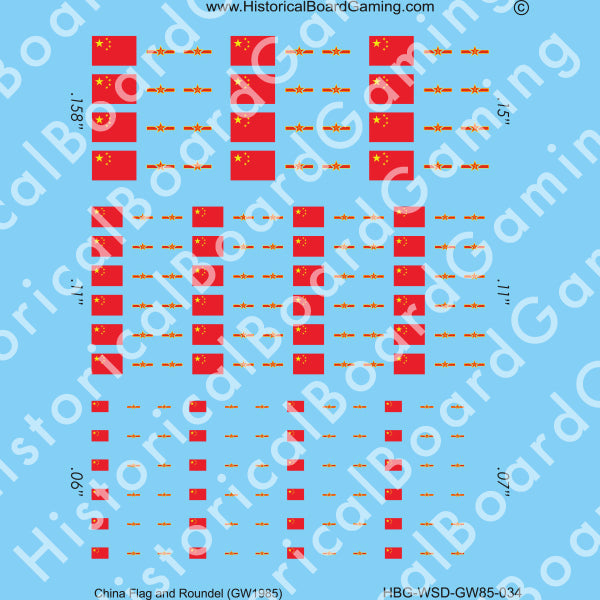 Decal Sheet, China GW-1985