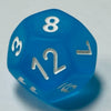 D12 (16mm) Die-Caribbean Blue Frosted (x 5)