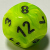 D12 (16mm) Green/Black Die-Vortex (x5)