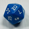 D20 Opaque Dice Blue w/White #s (x 5)