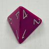 D4 Opaque Dice Purple w/White #s (x 5)