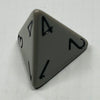 D4 Opaque Dice Grey w/Black #s (x 5)