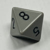 D8 Opaque Dice Grey w/Black #s (x5)