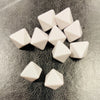 D8 (16mm) Dice-White Opaque Blank (10/Bag)