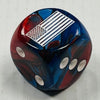 D6 Opaque 16mm Custom Dice w/ Rounded Corners United States (x5)