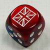 D6 Opaque 16mm Custom Dice w/ Rounded Corners Great Britain (x5)