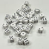 Opaque 12mm Dice w/ Rounded Corners White w/Black Pips (36 Pk)