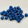 Opaque 12mm Dice w/ Rounded Corners Blue w/White Pips (36 Pk)