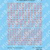 Afrika Korps Tank Turret Numbers (Red) (Decal Sheet)