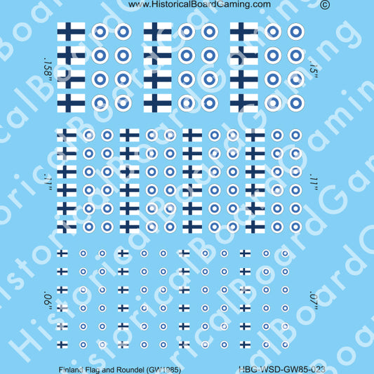 Decal Sheet, Finland GW-1985