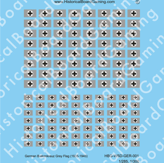 German Balkenkreuz Grey Flag (1935-45) (Decal Sheet)