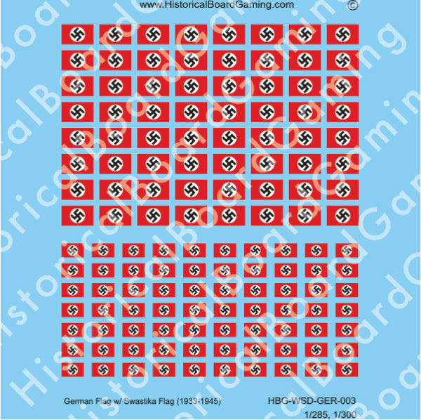 German Flag w/ Swastika (1933-45) (Decal Sheet)
