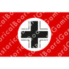 HBG Battle Labels-Germany Balken Cross Flag, Red (1933-1945)
