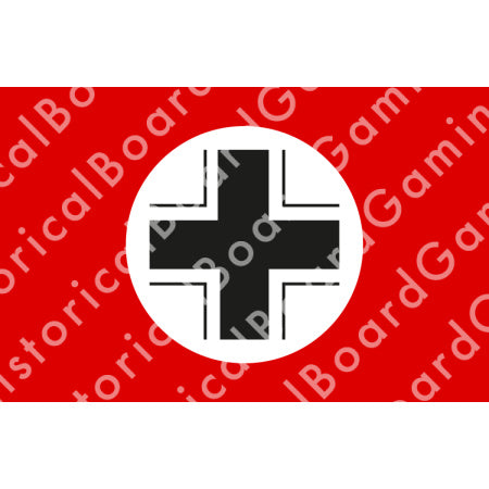 HBG Battle Labels-Germany Balken Cross Flag, Red (1933-1945)