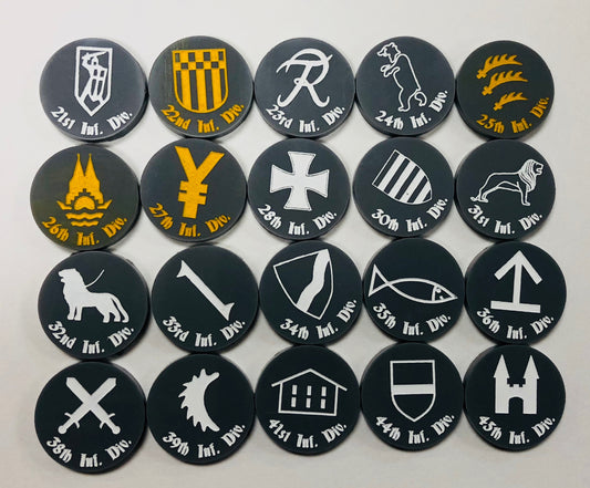 German Infantry Division Markers Set 2 (20/set)