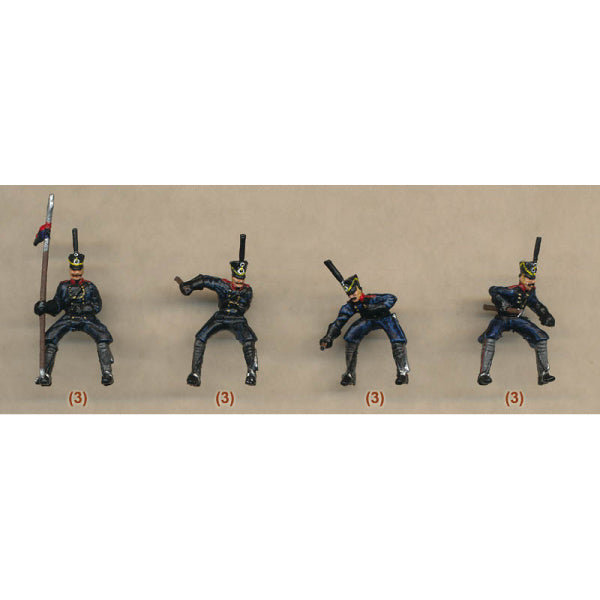 1/72 1815 Napoleonic Prussian Uhlans (12 Mtd) (HaT)