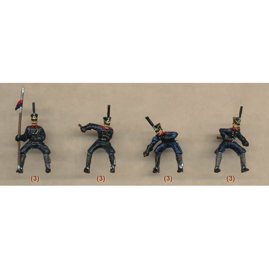 1/72 1815 Napoleonic Prussian Uhlans (12 Mtd) (HaT)