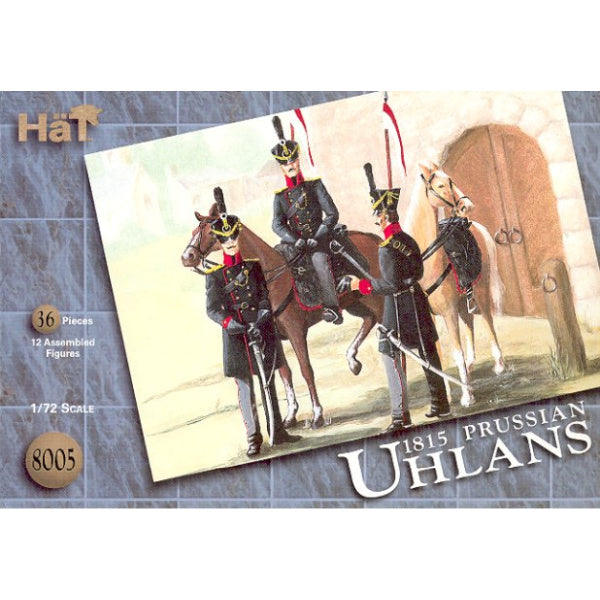 1/72 1815 Napoleonic Prussian Uhlans (12 Mtd) (HaT)