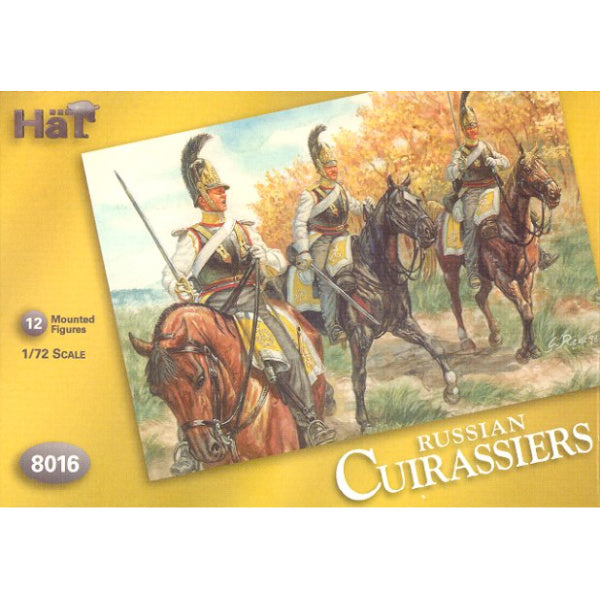 1/72 Napoleonic Russian Cuirassiers & Horses (12) (HaT)