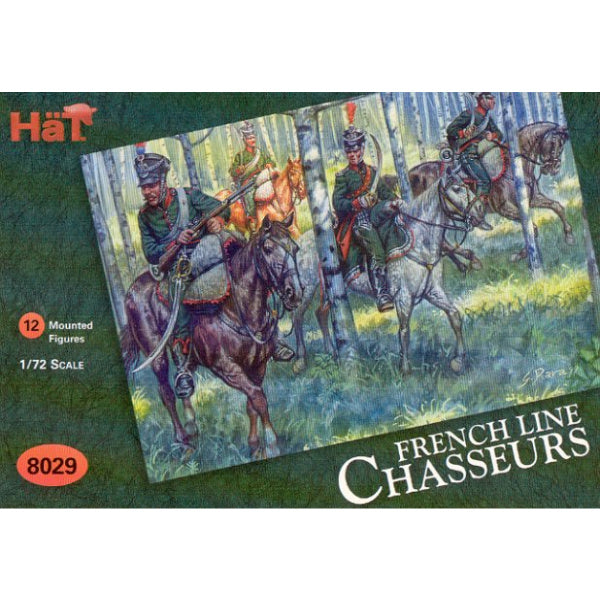 1/72 Napoleonic French Line Chasserus (12 Mtd) (HaT)