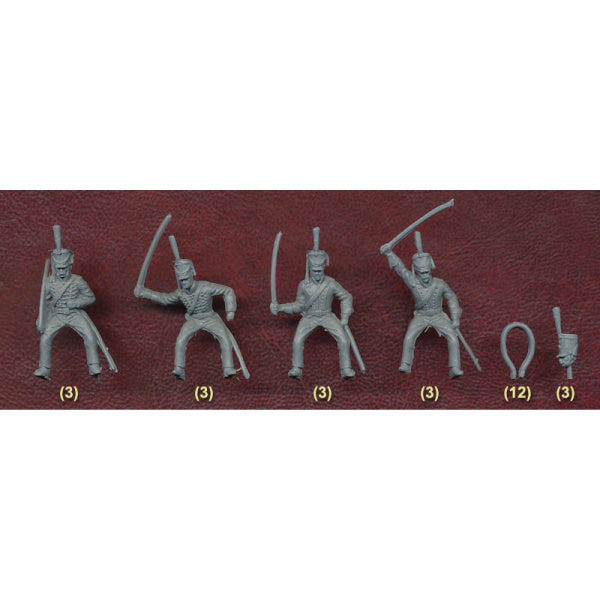 1/72 Waterloo Dutch Belgian Light Dragoons (12 Mtd) (HaT)